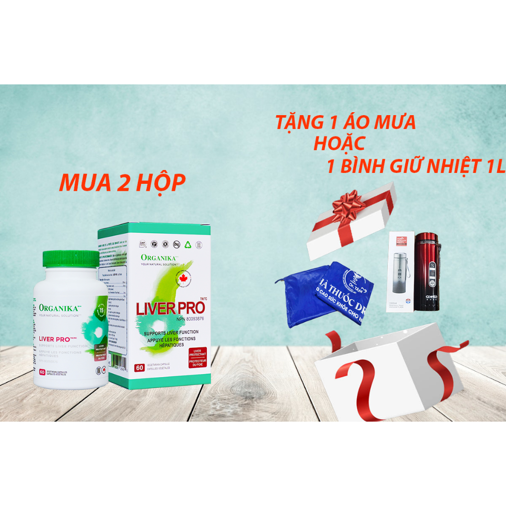 (hộp 60 viên, xuất xứ Canada) LIVER PRO Organika Bổ gan, bảo vệ gan, thải độc gan