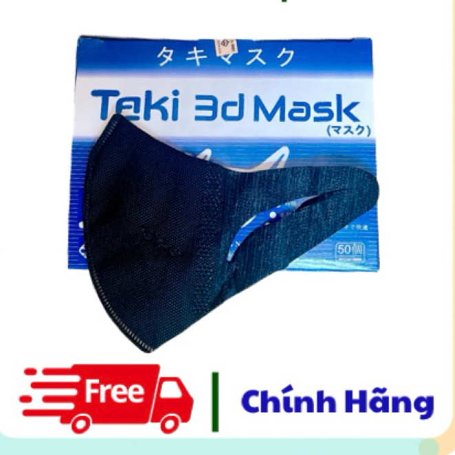 [Màu Đen] Khẩu Trang 3D Mask Màu Đen Người Lớn, Khẩu Trang 3D Mask Unicham Đen