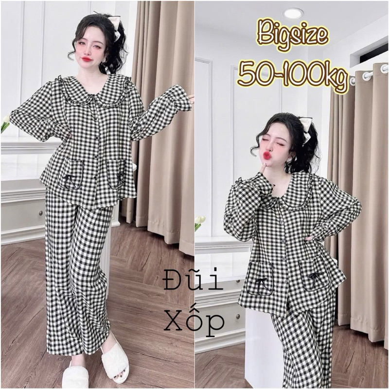 Đồ Bộ Bigsize Đũi Cao Cấp - Đũi Xốp
