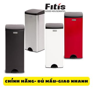 Thùng rác inox FITIS đạp vuông lớn dùng trong nhà bếp phòng khách văn phòng LSPL1-901