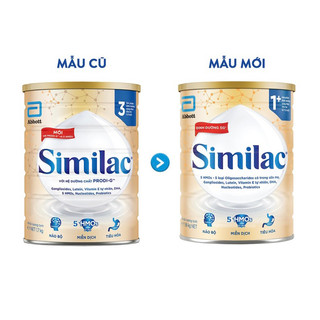 Sữa bột Similac 5G 1+ 1.6kg (cho bé từ 1-2 tuổi) mẫu mới.