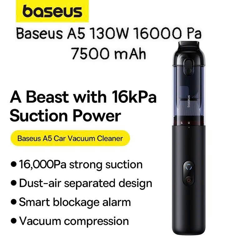 Máy Hút bụi Baseus A5 Car Cacuum Clearner 16000 PA công suất 130W