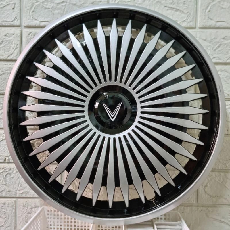 Freeship HCM Bộ 4 cái ốp mâm lazang theo xe vf3 và vf5 vinfast vành sắt, Bao vành vf3 thể thao R16