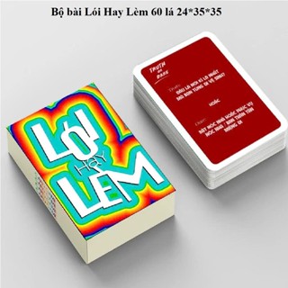 Bộ bài Lói Hay Lèm 60 lá, Nói hay làm 50 lá trò chơi stress giải trí