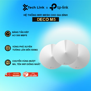 [Hỏa tốc] Bộ Hệ Thống Router Wi-Fi Mesh TP-Link Deco M5 Dành Cho Gia Đình Chuẩn Tốc Độ AC1300