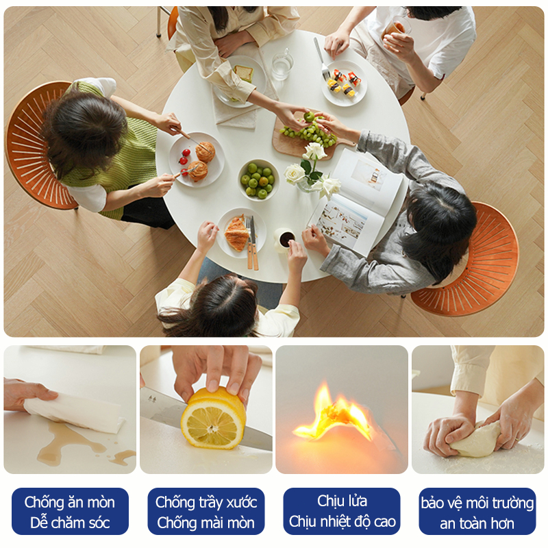 HUHU Bàn Tròn Tulip Decor Sang Trọng Trang Trí Nhà Quán Cafe Theo Phong Cách Tối Giản Hàn Quốc | BigBuy360 - bigbuy360.vn