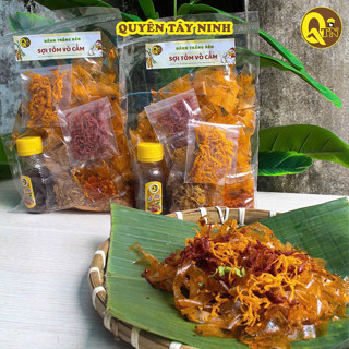 Set Bánh Tráng Dẻo Tôm  Vò Cẩm + Sốt Me + Sate + Khô Bò, Khô Gà| Bánh Tráng Quyên Tây Ninh