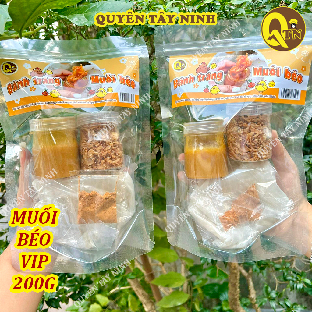 Bánh Tráng Sốt Muối Béo Vip-Bánh Tráng Phơi Sương, Siêu Mỏng, Chấm Sốt Muối Béo| Quyên Tây Ninh
