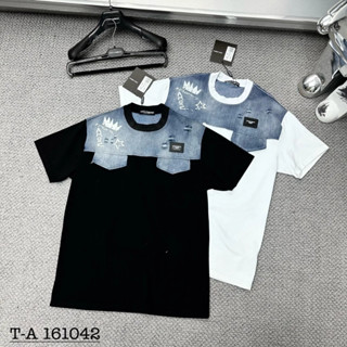 Áo Phông Nam Đôn Chề Phối Bò Rách Nhẹ Siêu Đẹp - Áo Thun Nam DG Phối Bò Mới Nhất