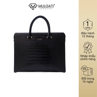 Cặp Da Bò Dập Vân Cá Sấu MULGATI Kiểu Dáng Hiện Đại Cao Cấp - SAT109-01