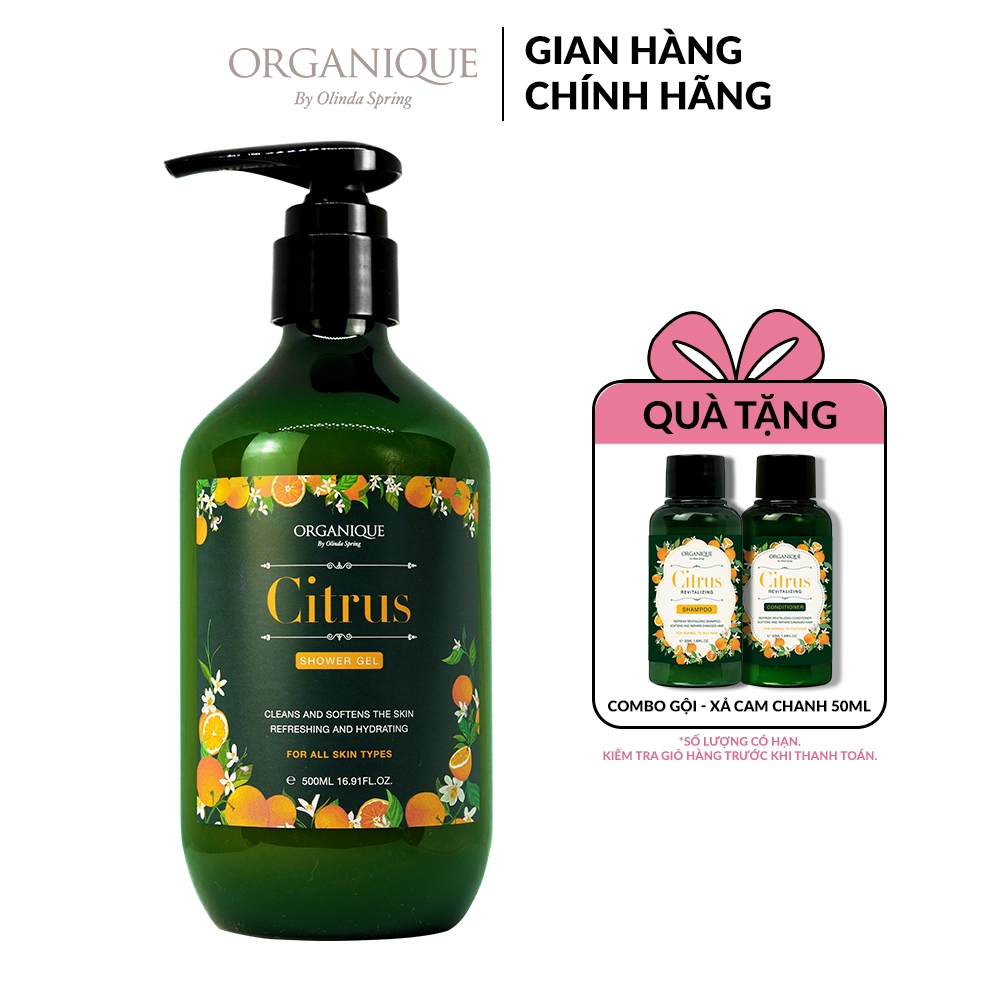 Sữa Tắm Gel Citrus Organique Citrus Shower Gel Ladies 500ml