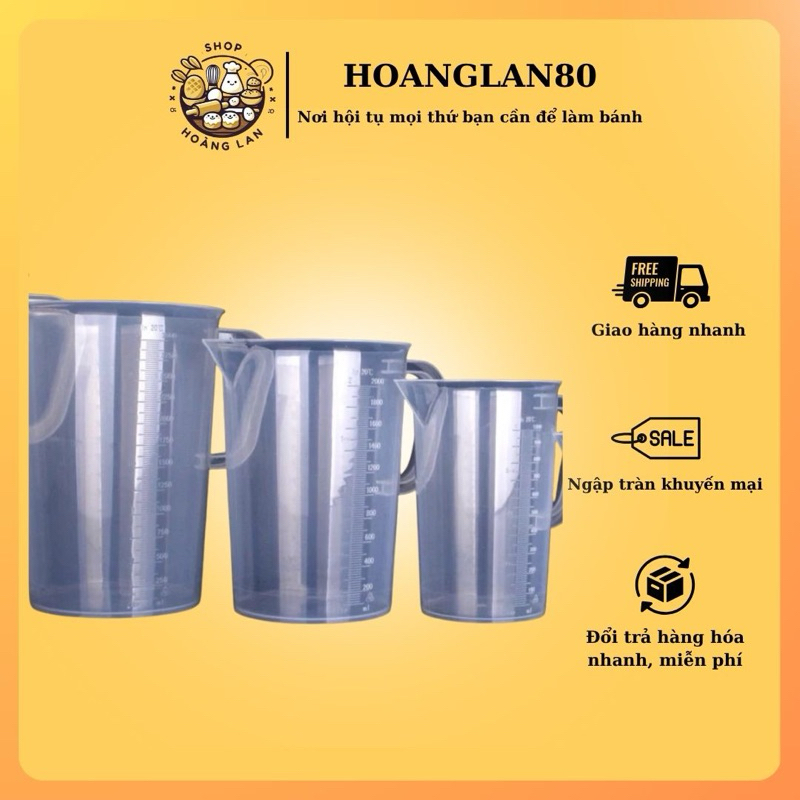 Ca, Cốc đong nhựa 1000ml