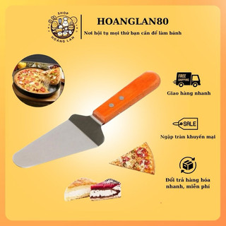 Xẻng xúc đỡ pizza inox cán gỗ
