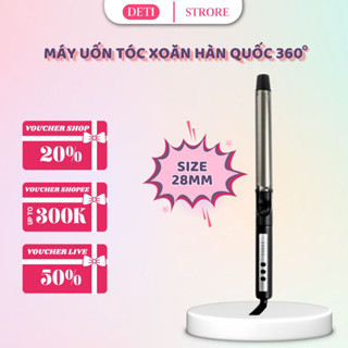 Máy uốn tóc xoăn Hàn Quốc Koremi tự xoay trục 360 độ, máy làm tóc xoăn lọn to, nhỏ Chuyên nghiệp cho Salon, BH 12 tháng