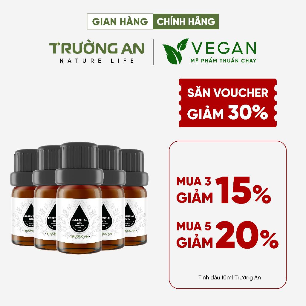 [ 50 MÙI 10ML ] Tinh dầu thiên nhiên TRƯỜNG AN dung tích 10ml nguyên chất Sả Chanh, Bạc Hà, Bưởi, Cà Phê