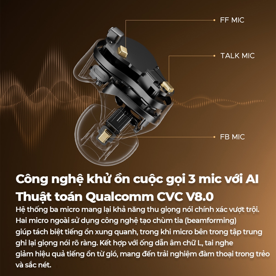 Tai nghe True Wireless SoundPEATS H3 LDAC APTX Lossless | 3 Driver BA Dynamic Bluetooth 5.4 | BigBuy360 - bigbuy360.vn