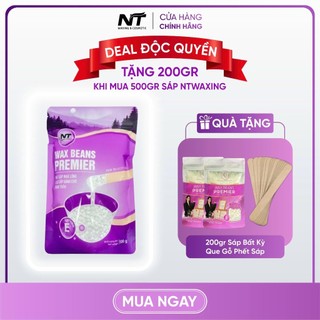  Sáp Wax Lông Premier Sáp Wax Lông Nóng siêu bám lông cao cấp khối lượng 500gr NT WAXING 