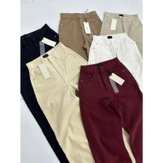 Quần Jean THE QUAO Nữ Lưng Cao Ống Suông R0707_491 (DÁNG NGẮN 100CM)