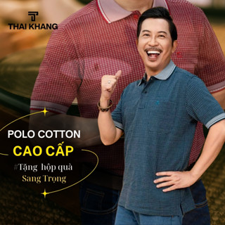 Áo thun trung niên Thái Khang loại áo họa tiết cho bố vải cotton hồ lạnh siêu mát ATK27
