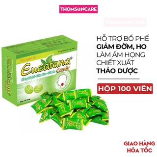  Viên ngậm ho Eucatana - TANAPHAR từ thảo dược hỗ trợ bổ phế giảm đờm ho lâu ngày khàn tiếng - Hộp 100 viên 