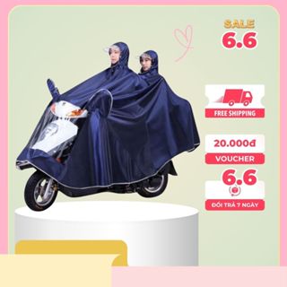 Áo Mưa Phản Quang 1 Người Và 2 Người HGMART Che Phủ Toàn Thân Kèm Kính Chắn Mưa Tiện Lợi  [ Hàng Tốt ]