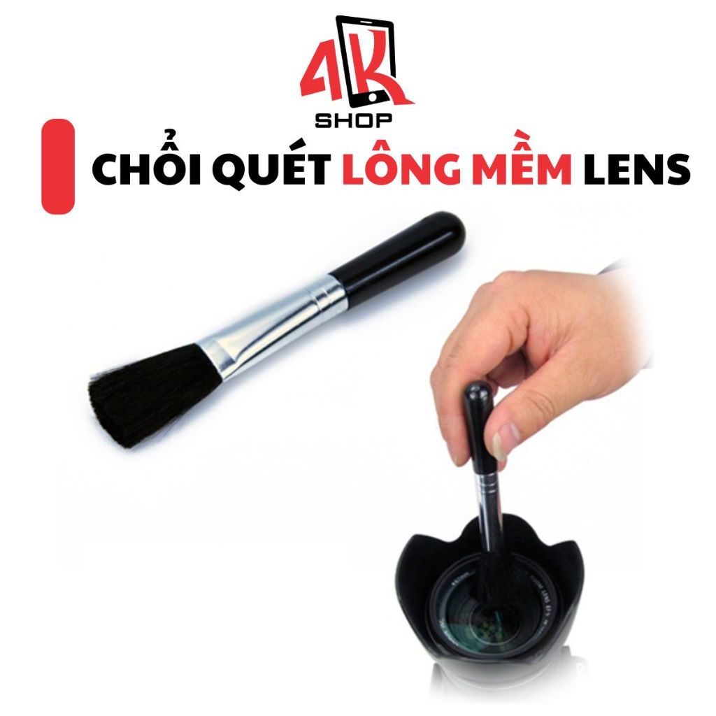 Chổi vệ sinh lens, body ống kính máy ảnh lông mềm