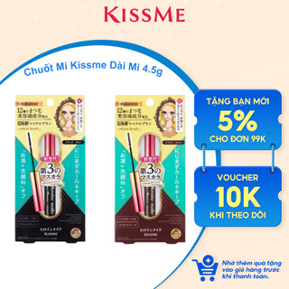 Chuốt Mi Mascara Kissme Đầu Cọ Mảnh Micro Mascara Advanced Film Chống Nước Chải Tơi Và Dài Mi 4.5g