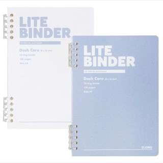 Sổ Lite Binder Dash Caro Bìa PP Còng Nhựa 2 Đầu A5 120 Trang - Mã 804, Giấy Dày 100gsm/76gsm