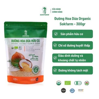 Đường Hoa Dừa hữu cơ Sokfarm 300g
