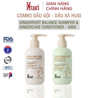 [HuGi] Bộ Đôi Gội Xả Thảo Dược Gừng Nhân Sâm Bưởi 600g