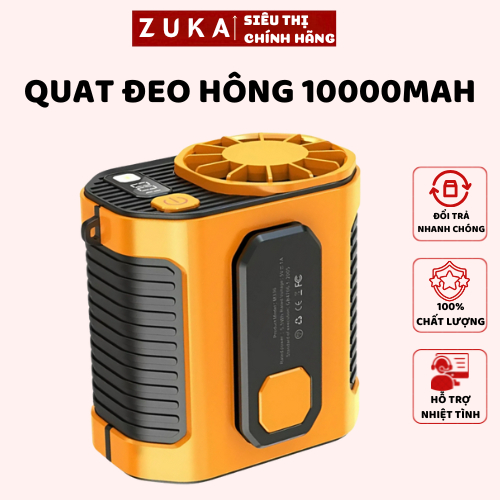 Quạt Mini Đeo Thắt Lưng Giúp Làm Mát Hạ Nhiệt Cơ Thể,Quạt Kẹp Hông F83 (YATASMART)