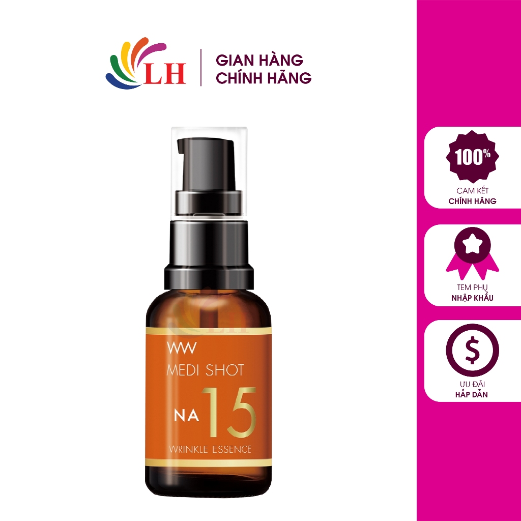 Tinh chất trẻ hóa da Meishoku Medi Shot NA15 Wrinkle Essence (30ml)