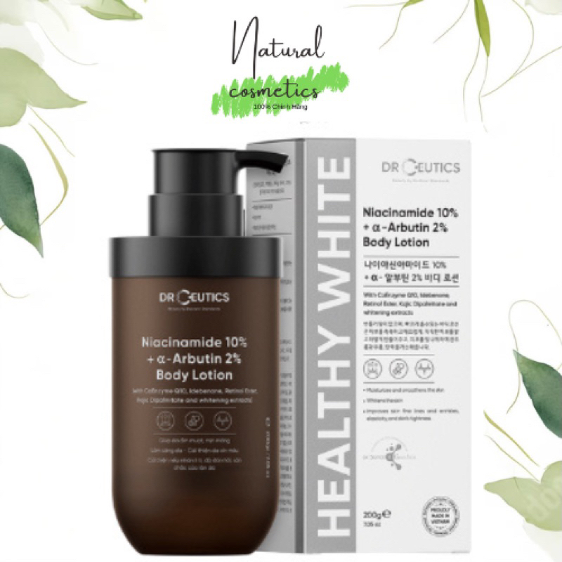 [Auth] Sữa Dưỡng Thể DrCeutics Trắng Da Body Niacinamide Body Lotion Sáng Da DrCeutics 200g