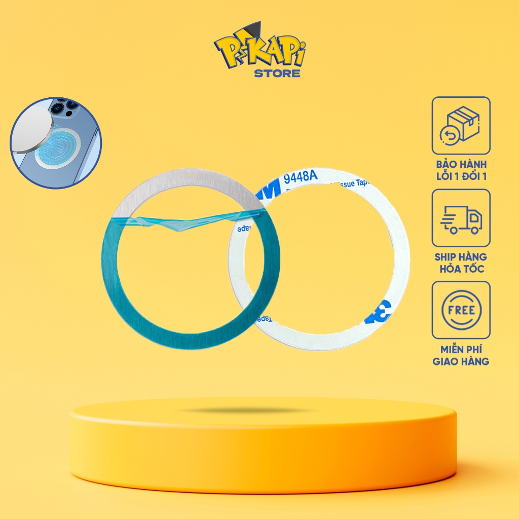 Vòng từ tính: hút nam châm cực mạnh, chất liệu kim loại cao cấp, siêu mỏng