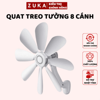 Quạt Treo Tường 8 Cánh Treo Nhà Vệ Sinh,Quạt Điện 8W Gắn Tường Nhà Bếp Không Tiếng Ồn Kèm Móc Dính