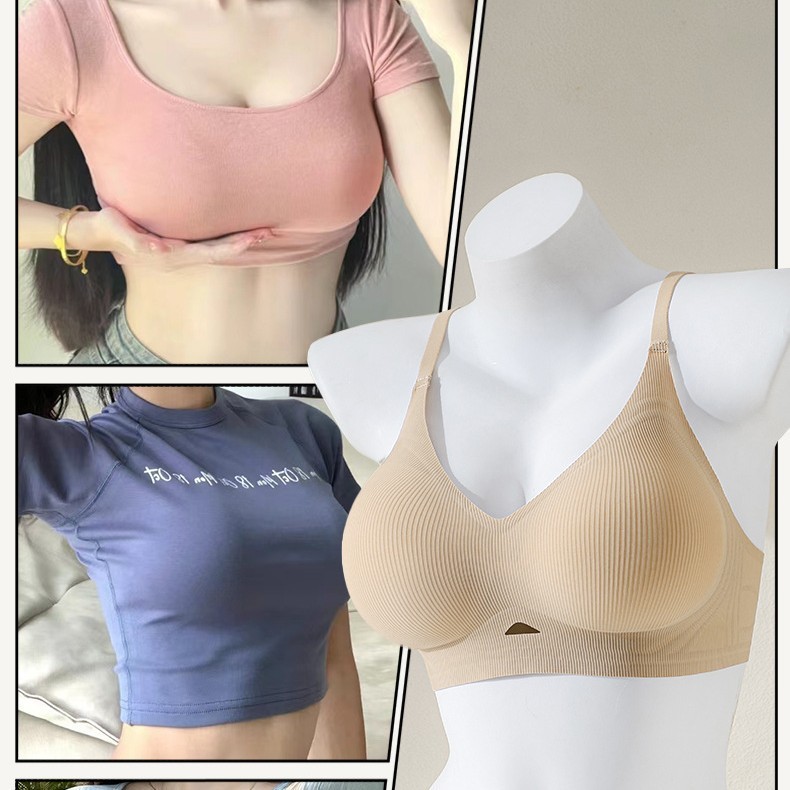 Áo Ngực Nữ Đúc Su Nâng Vòng 1 Không Gọng Chất Su Tăm Mềm Mại Có Mút Đệm Tròn Thoáng Mát Mã AL109 | BigBuy360 - bigbuy360.vn