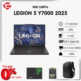 Lenovo Legion Y7000 (Core i7-14650HX, 24GB, 512GB, RTX 5060 8GB, 15.3'' 2.5K+ 180Hz) Laptop gaming