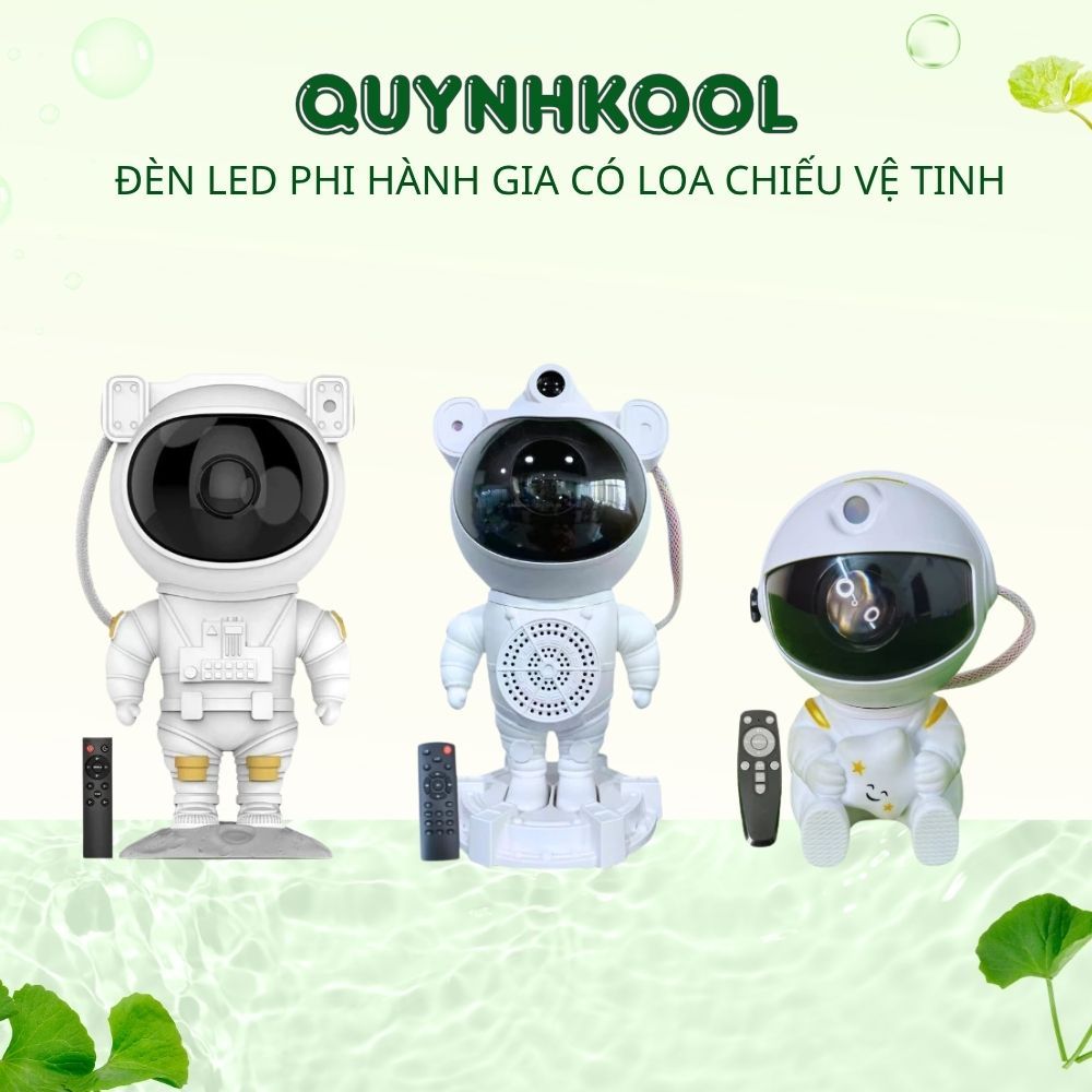 Đèn Led Phi Hành Gia Tích Hợp Đèn Ngủ Có Loa Và Ánh Trăng Chiếu Sao Vệ Tinh Trang Trí Phòng Siêu Đẹp