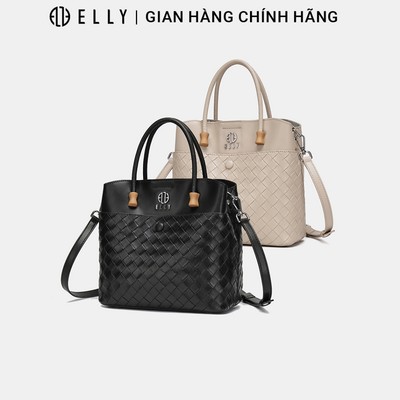 Túi xách nữ da thật ELLY ET196 túi xách tay đeo vai đeo chéo cao cấp chính hãng