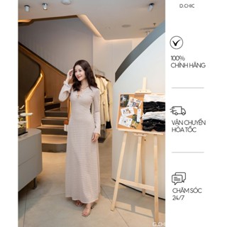 D.CHIC Set váy ren tay dài cổ tim MS: 2813739