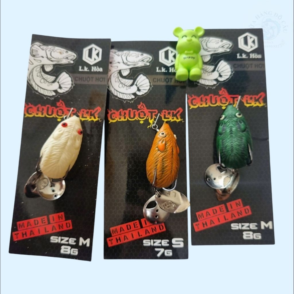 Mồi câu cá giả Nhái Chuột Hơi LK