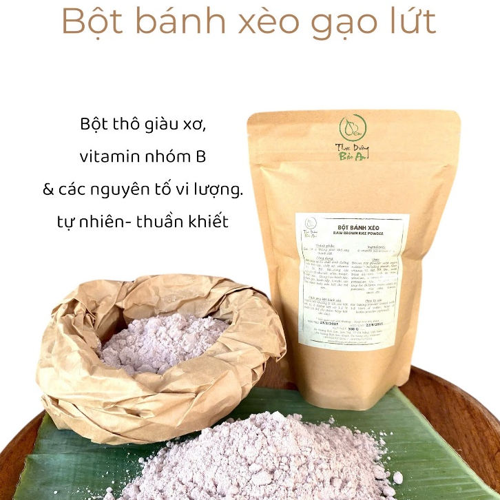 Bột bánh xèo gạo lứt- bột làm bánh xèo, bánh đúc, mì lá