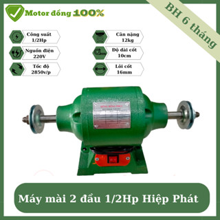  Máy mài 2 đầu 1 2hp motor lõi đồng Hiệp Phát 