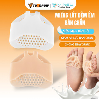 Miếng Lót Đệm Êm Bàn Chân Trước Cao Su Tổ Ong MINSU M5525 Lót Mũi Chân Silicon Xỏ Ngón Bảo Vệ Chân, Chống Mõi, Đau Chân