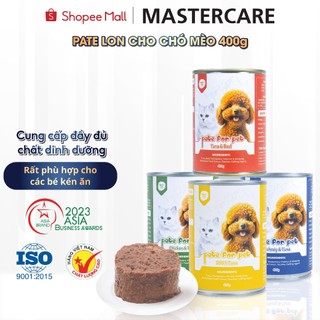  Pate Cho Mèo Chó 400G Dành Cho Mọi Lứa Tuổi Giúp Các Bé Kén Ăn Bổ Sung Đầy Đủ Dinh Dưỡng MASTERCARE 