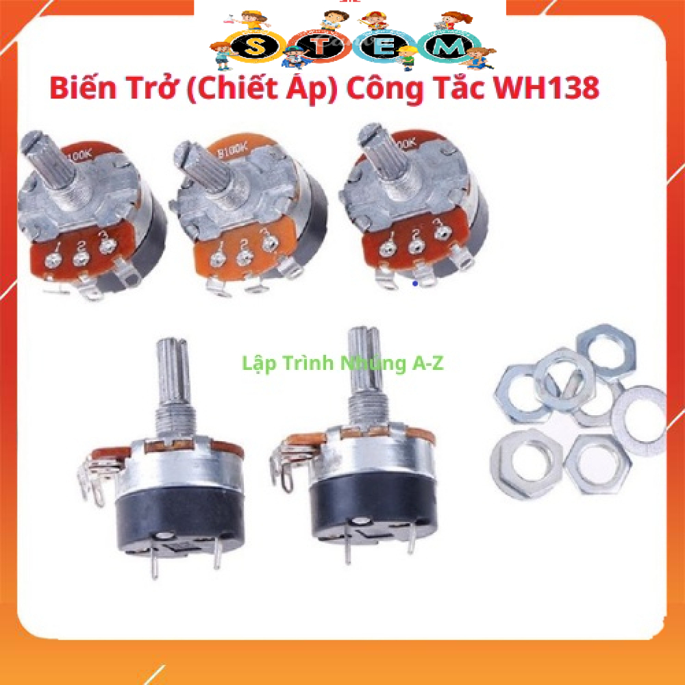 [Stem A-Z][G65] Biến Trở (Chiết Áp) Công Tắc WH138