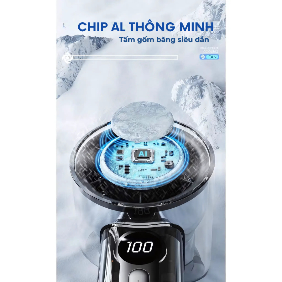 Quạt Cầm Tay X05 Turbo Mini 100 Tốc Độ, Có Hỗ Trợ Sò Lạnh, Bảo Hành 12T | BigBuy360 - bigbuy360.vn