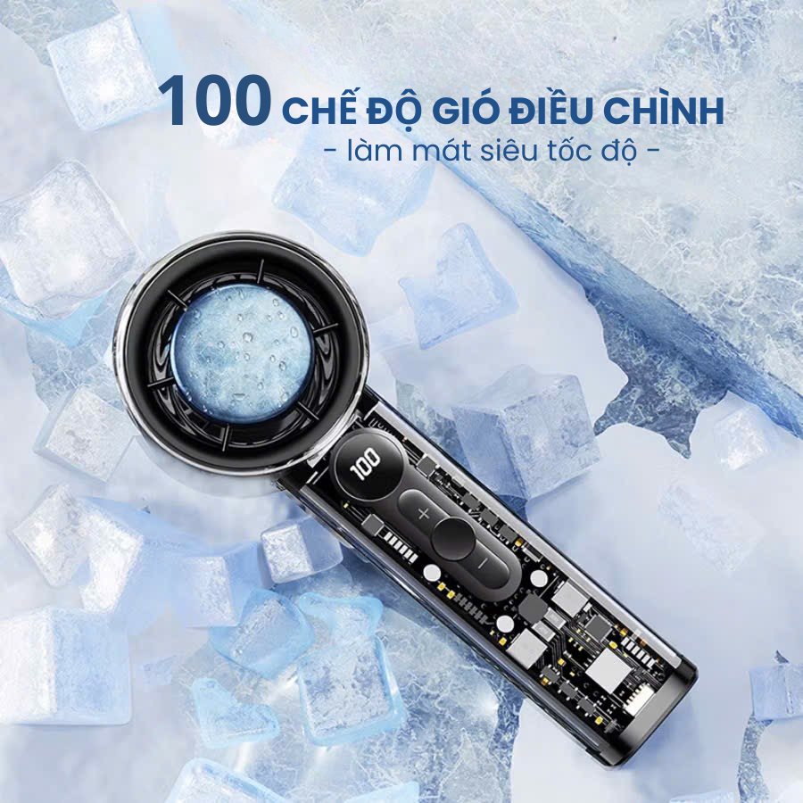Quạt Cầm Tay X05 Turbo Mini 100 Tốc Độ, Có Hỗ Trợ Sò Lạnh, Bảo Hành 12T | BigBuy360 - bigbuy360.vn