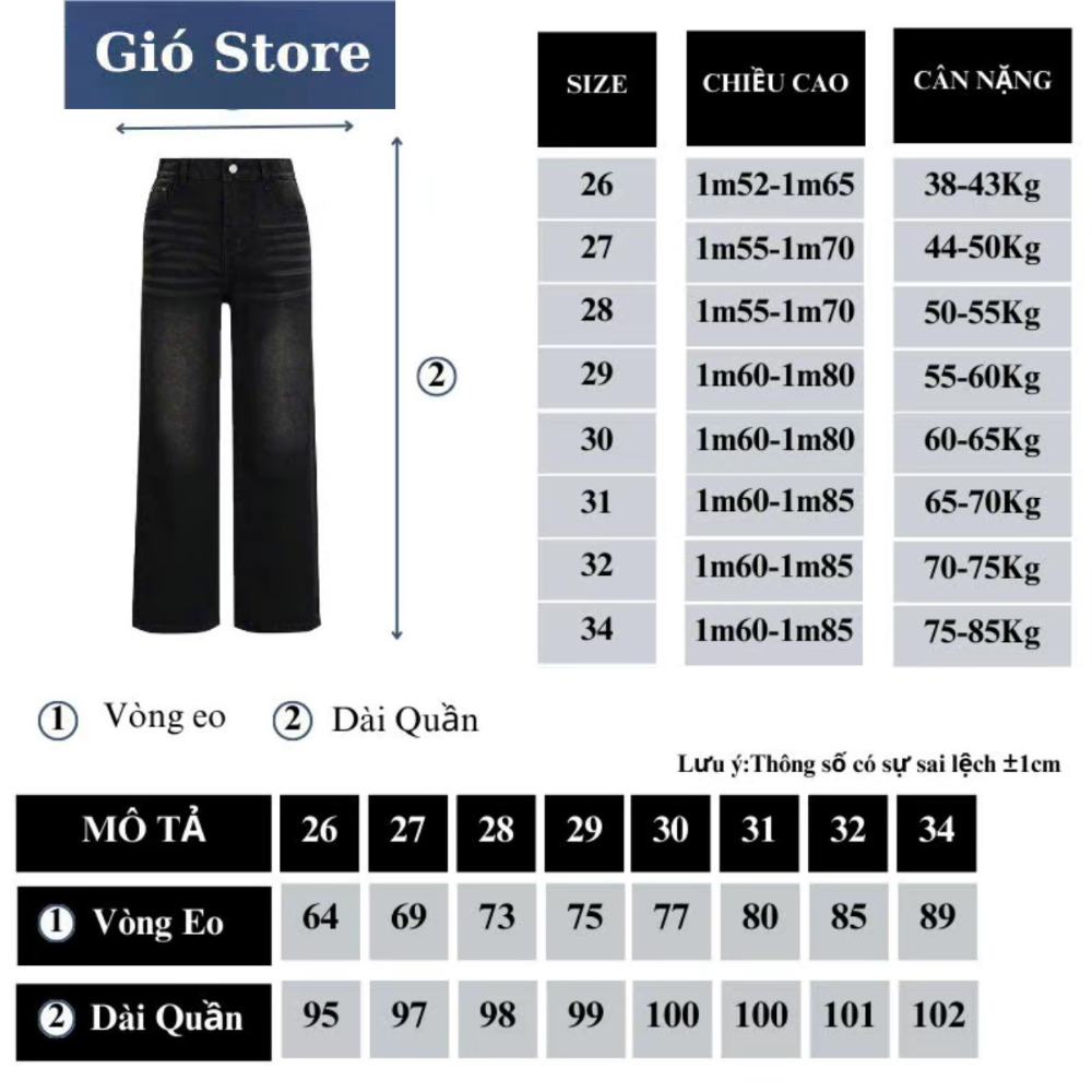 WIDE STRAIGHT Quần jean nam ống rộng, ống suông new 2025, xám smoke, jean baggy, quần ống rộng nam light smoke | BigBuy360 - bigbuy360.vn