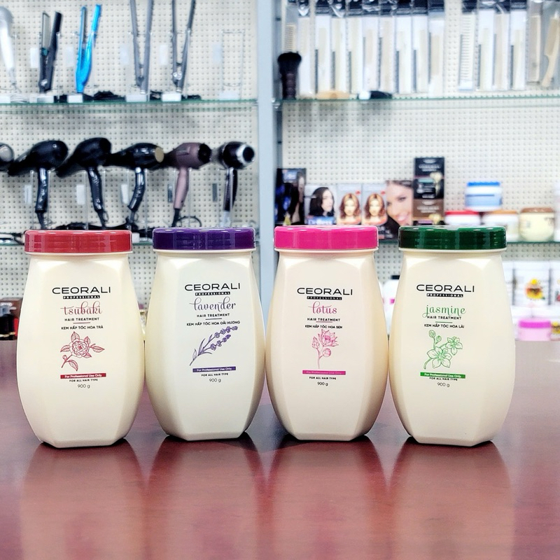 Kem ủ tóc, hấp dầu phục hồi hư tổn Ceorali 900gr hương thơm ngát hương